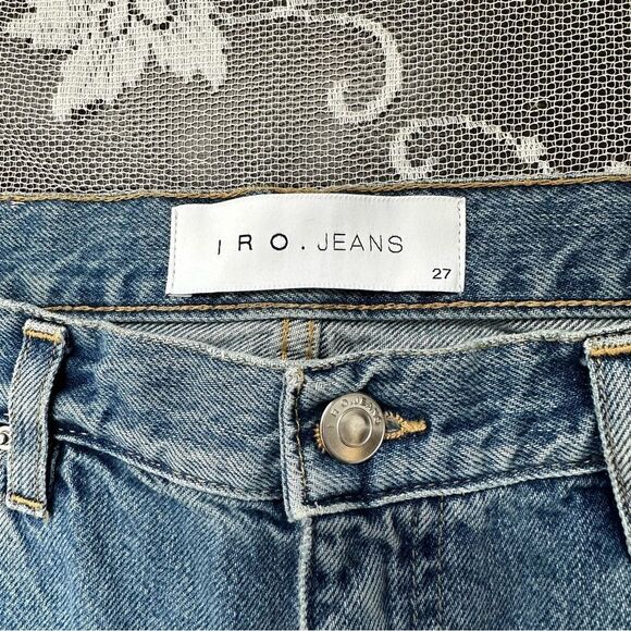 IRO Fitte Freya Cropped Flare Denim Jeans Sz 27 - Picture 8 of 12